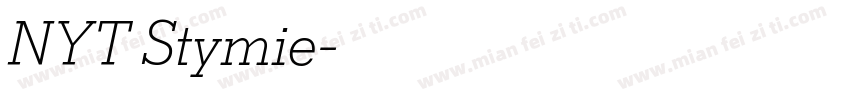 NYT Stymie字体转换